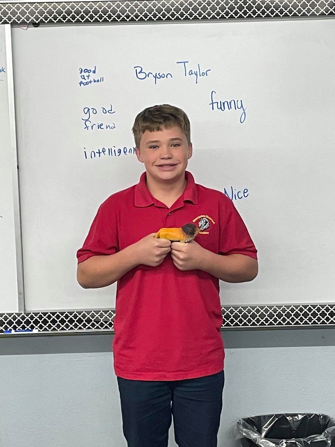 Bryson 6th grade is a Lion of the Week.
